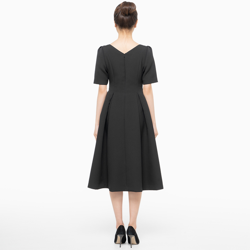 美品 セルフォード ポンチ フレア ワンピース ドレス 結婚式 二次会 CELFORD（セルフォード）の「ポンチフレアワンピース