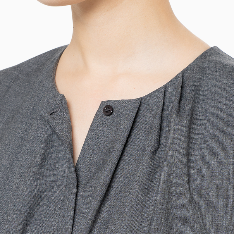 エブール　ノースリーブ　美品　エンフォルド ENFOLD（エンフォルド）ベルト付きロング丈ノースリーブドレス